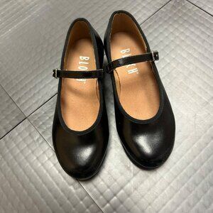 BLOCH GIRLS TAP SHOES BLACK MARYJANE SIZE 10.5M
